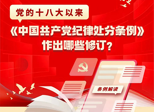 党的十八大以来，《中国共产党纪律处分条例》作出哪些修订？